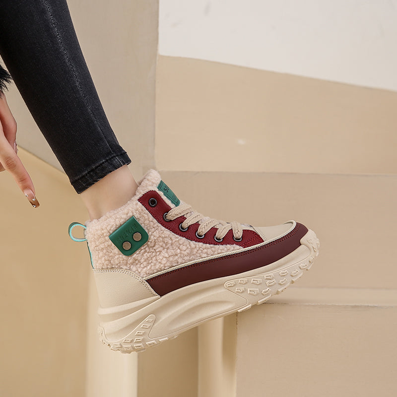 Valenzora – Waterproof plush ankle boots