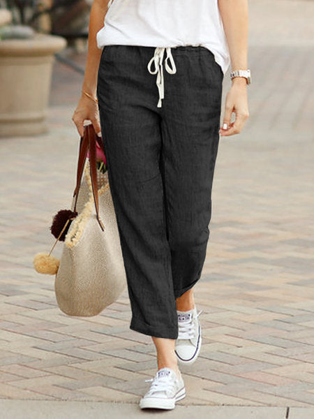 Valenzora | Women's Comfortable Linen Trousers