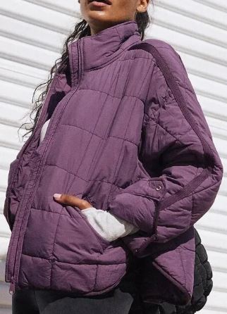 Valenzora - Stand-up collar quilted jacket