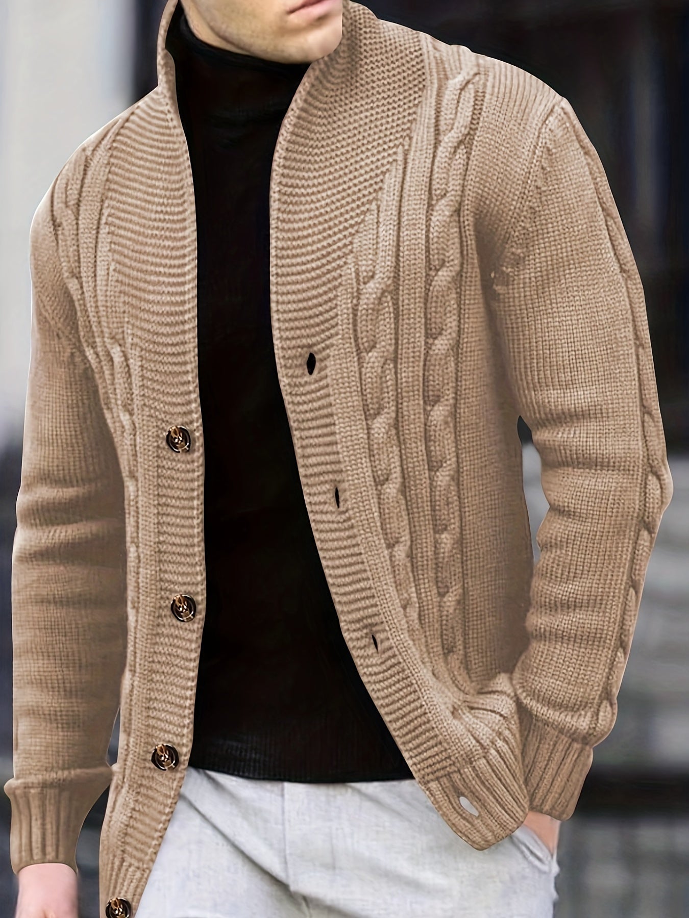 Valenzora | Zopfstrickjacke mit Knöpfen