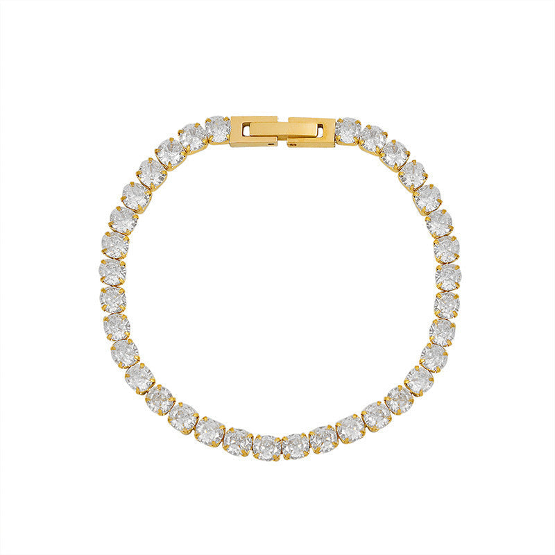 Valenzora | Armband Bling-Kette Titanstahl Würfelkette