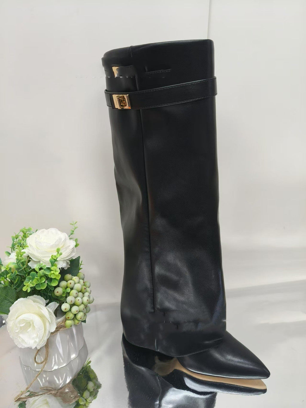 Valenzora | Closure Trousers Boots Riding Boots Mid-calf