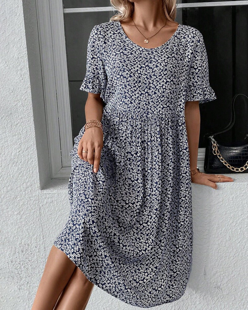 Elegantes florales Midikleid für Damen