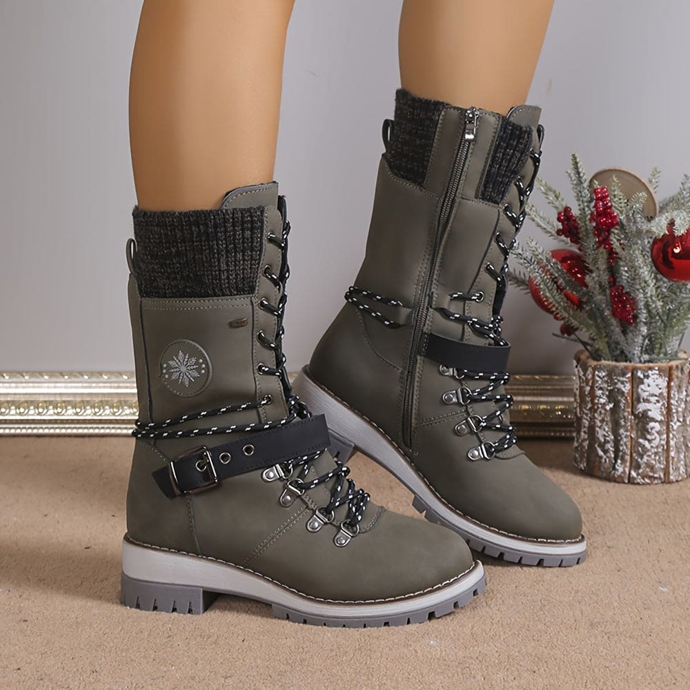 Valenzora – Elegante gestrickte Thermostiefel