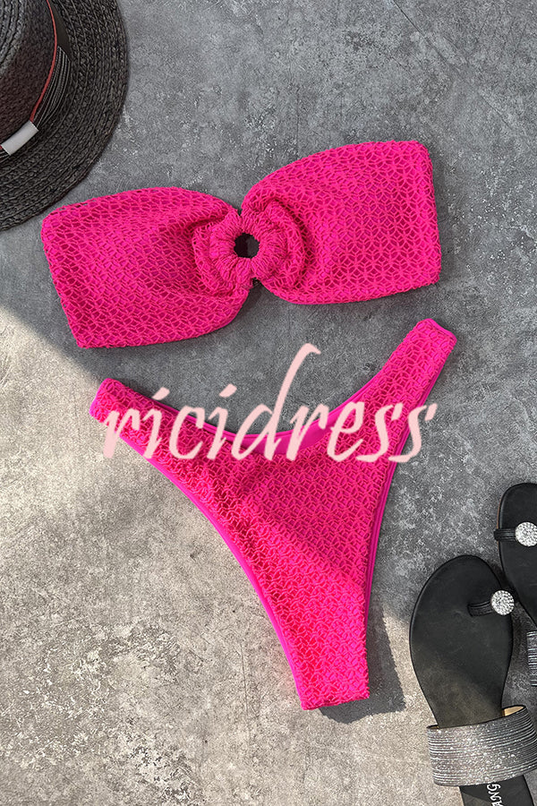 Valenzora bandeau bikini with a ring neckline