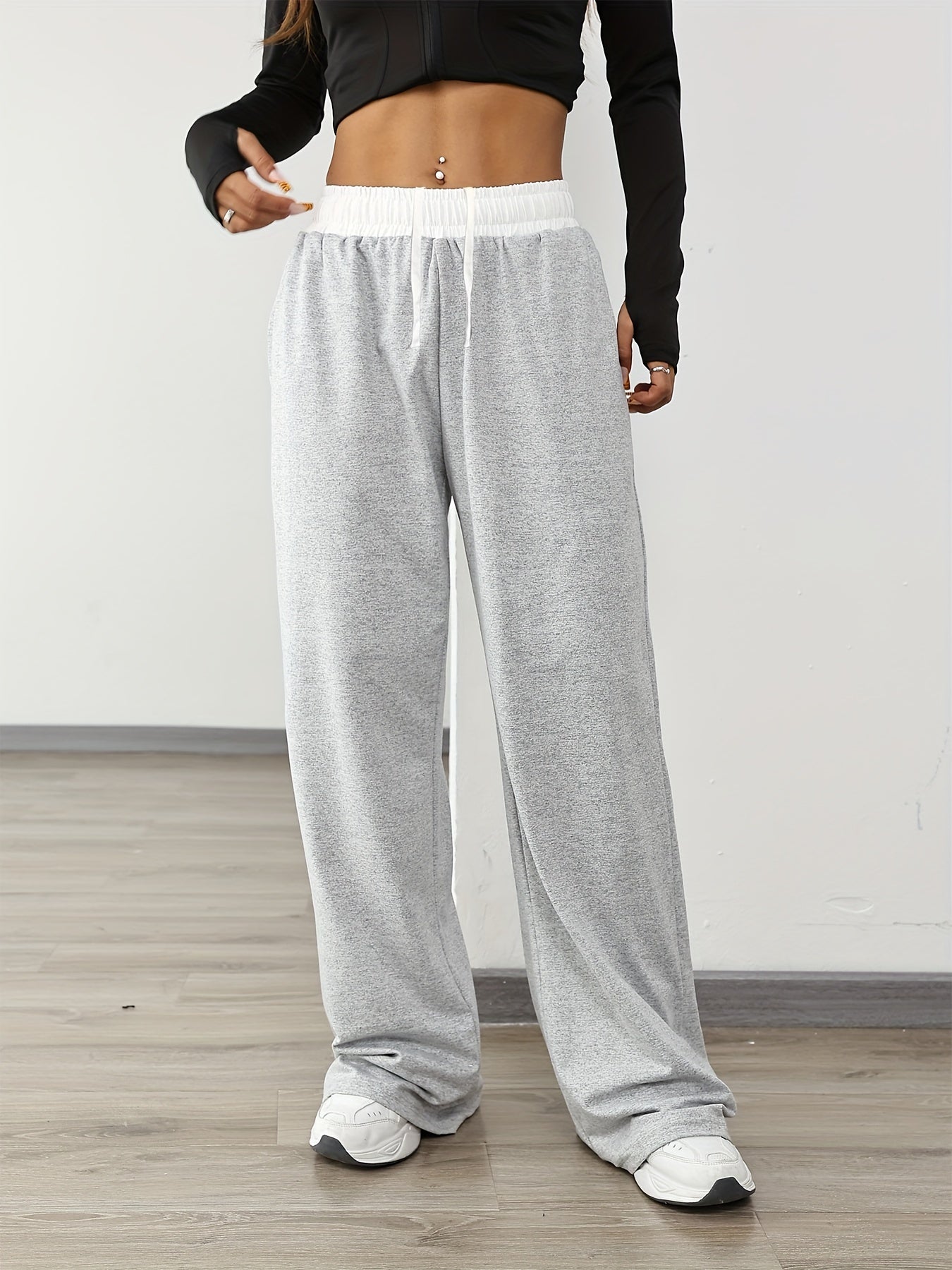 Valenzora | High Stretch Color Combination Trainingshose mit Taschen
