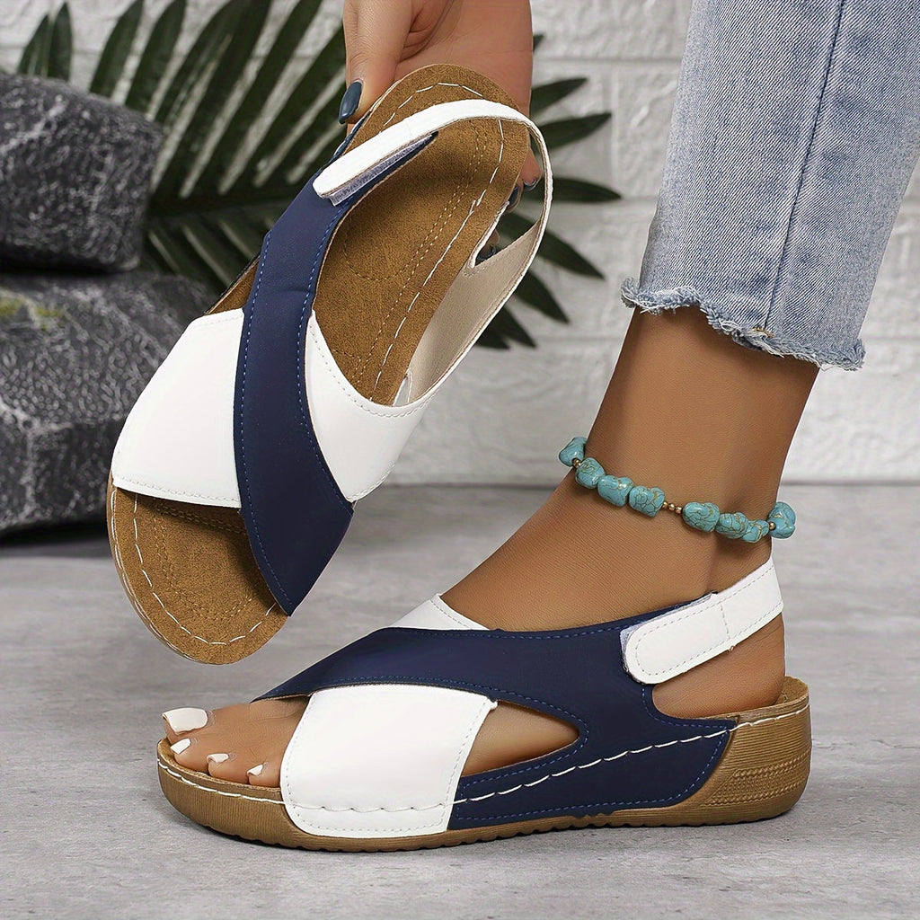 Valenzora | Modern color block sandals