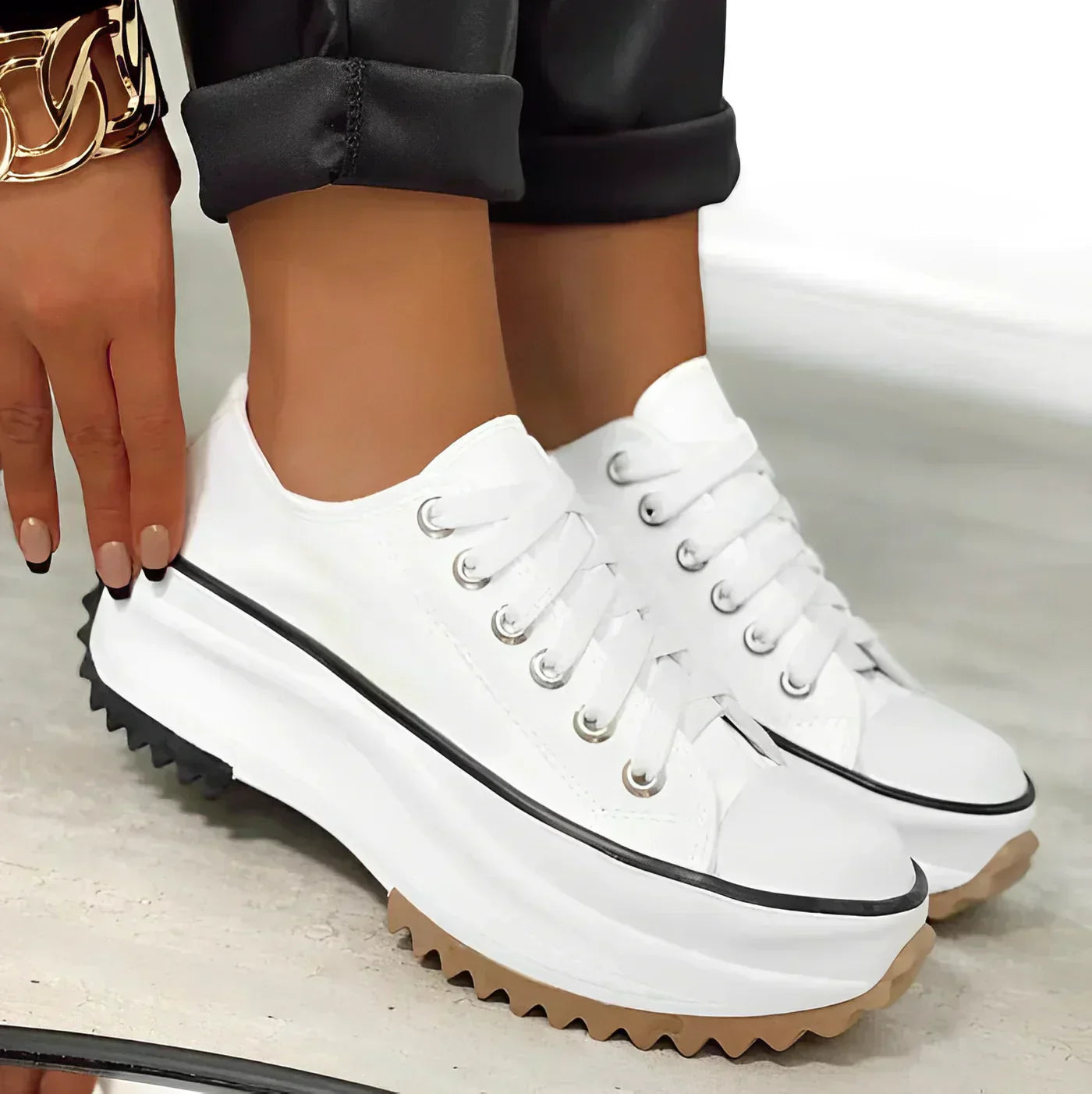 Bequeme Plateau-Sneaker für Damen