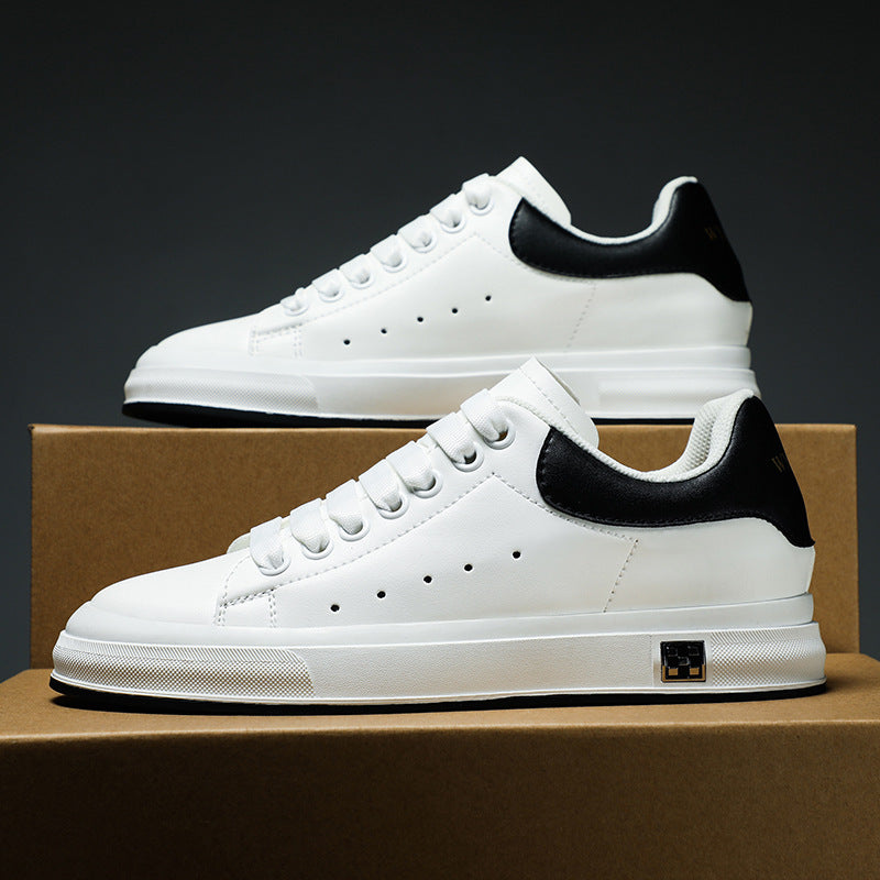Valenzora | Sneakers with a Heel: Comfortable Casual Shoes with a 6 cm Hidden Heel, Made of Faux Leather, For Everyday & Business