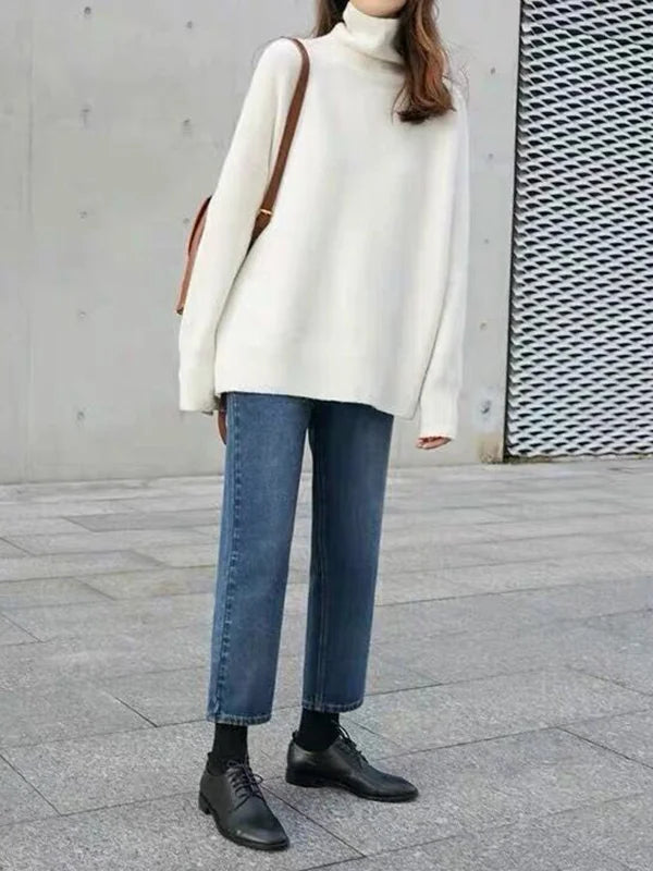 Valenzora – Legerer Kaschmir-Rollkragenpullover für Damen