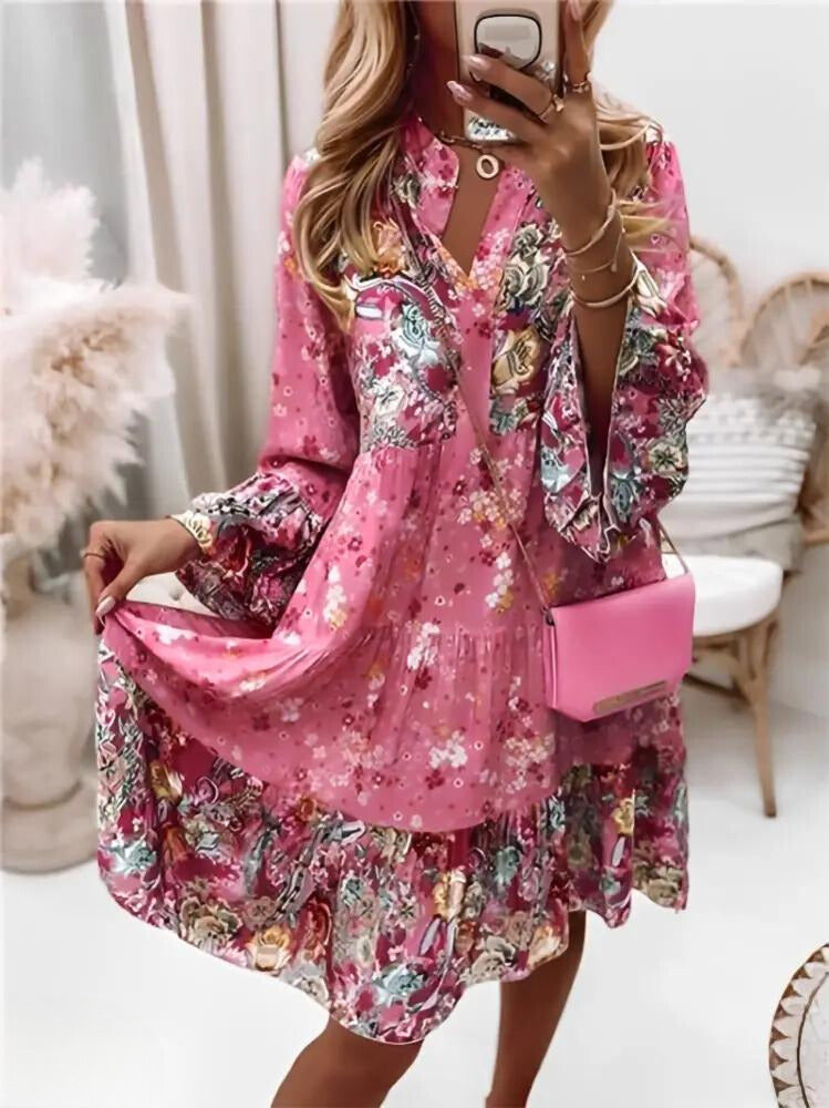 Valenzora - Floral Elegance Flower Dress