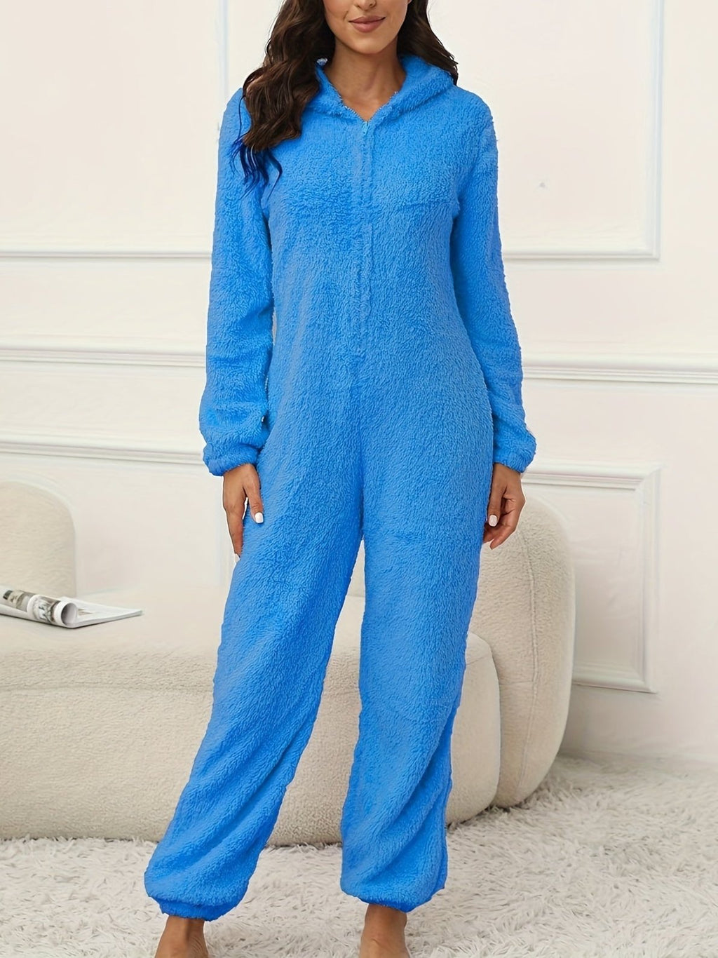 Valenzora | Hooded Lounge Jumpsuit For Stylish Winter Comfort For Women