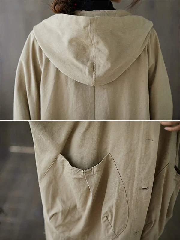Valenzora | Langer wasserdichter Trenchcoat