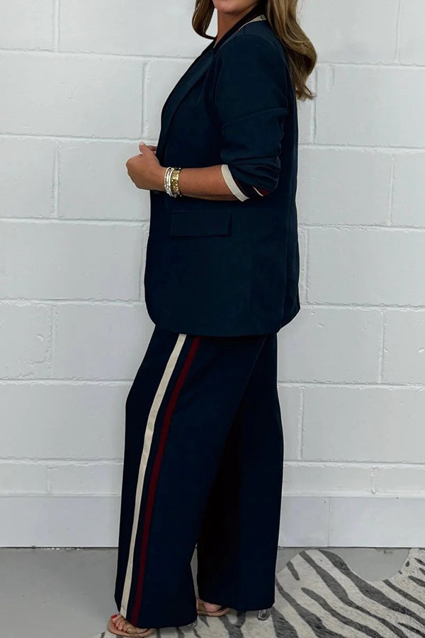 Valenzora | Stylish Autumn Chic Blazer and Trousers Set for Women