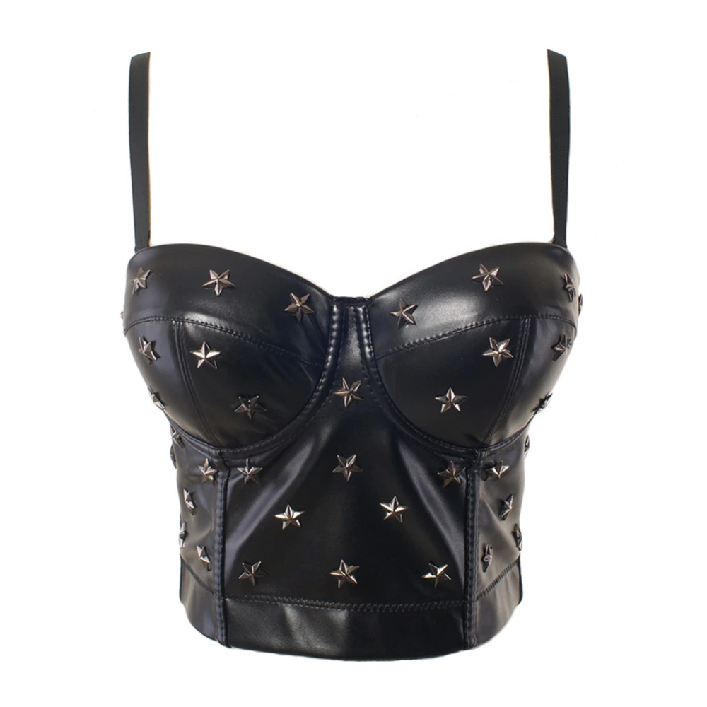 Valenzora | Black Star Crop Top