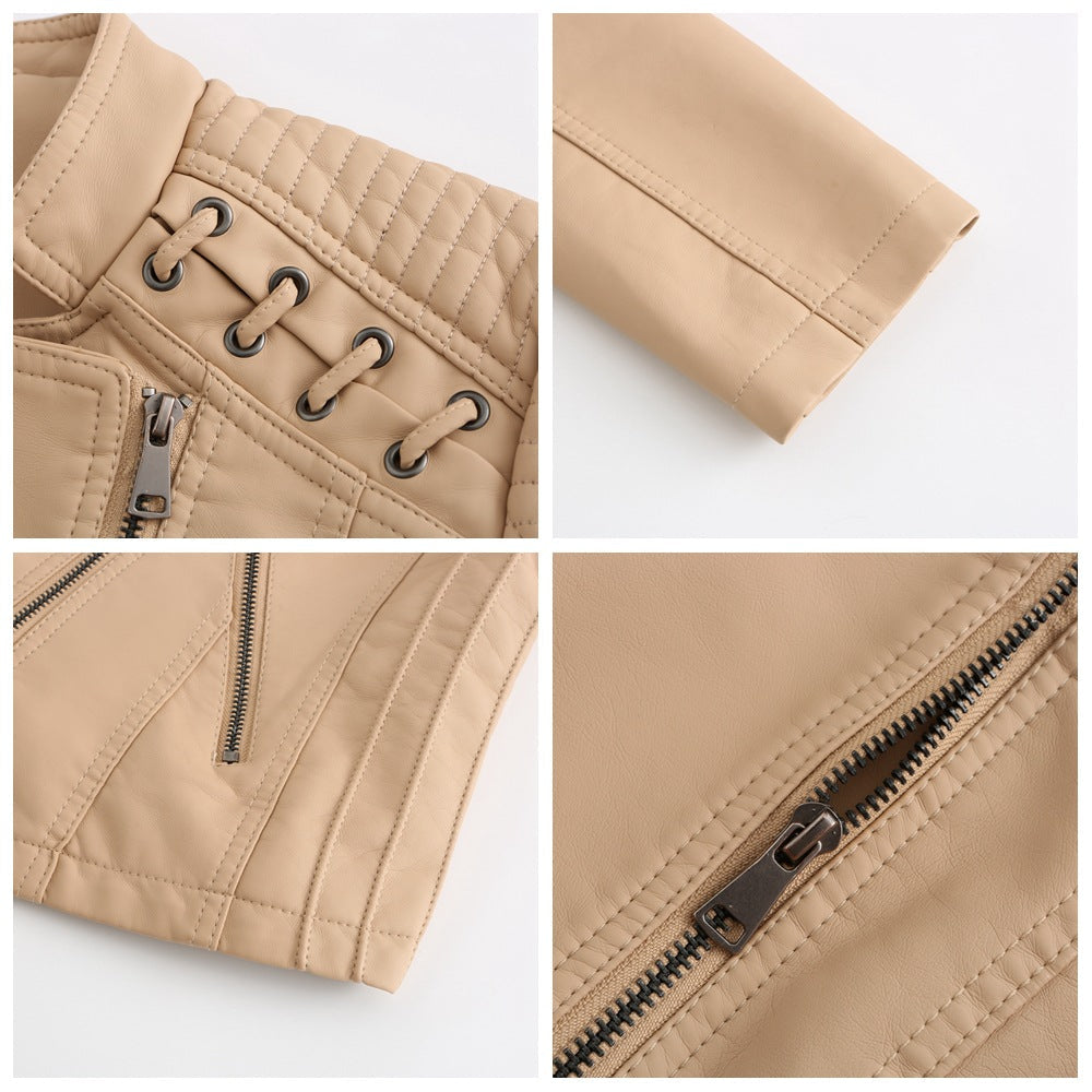 Valenzora | Washed Lammlederjacke