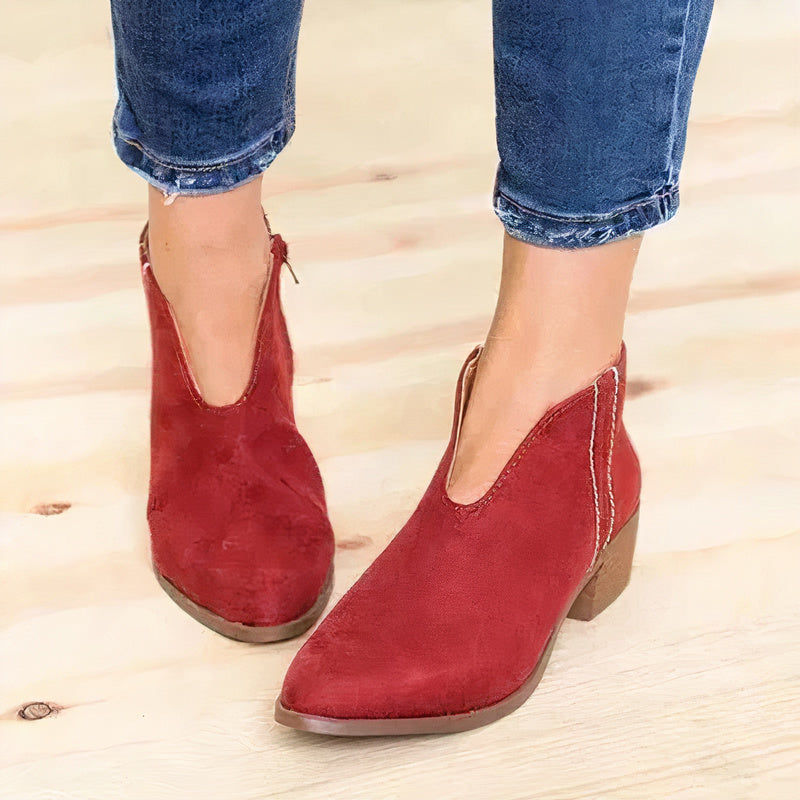 Valenzora Ankle Boots with Pointed Toe - Kaylee