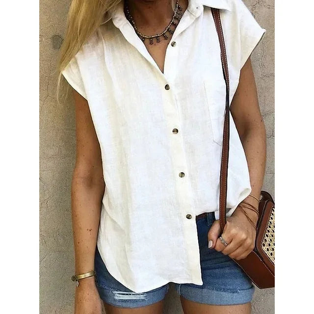 Valenzora | Linen Sleeveless Shirt Lightweight & Stylish