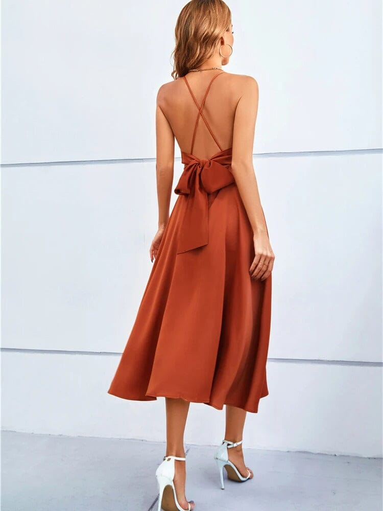 Valenzora | Stylish strappy midi dress