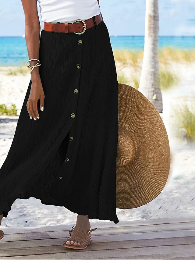 Valenzora | Long linen skirt for women Zelda