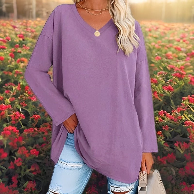 Valenzora | Oversize V-Pullover für Damen