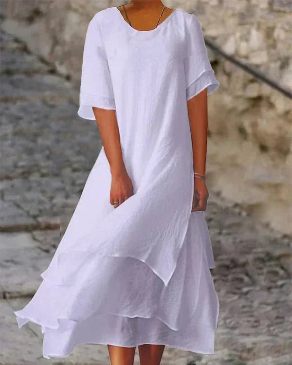 Valenzora | Lightweight cotton summer dress for elegant appearances
