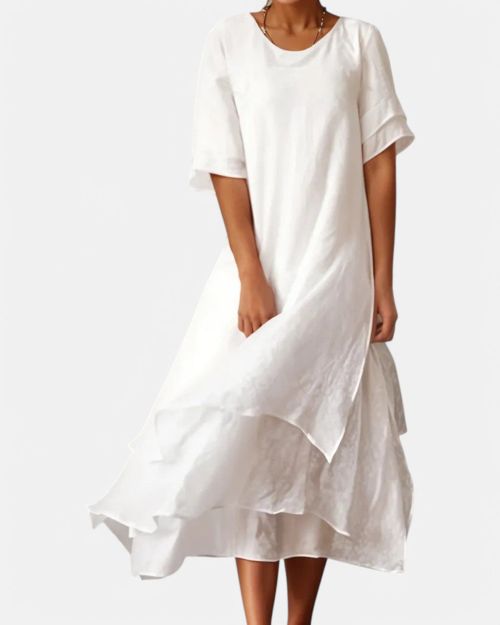 Valenzora | Lightweight cotton summer dress for elegant appearances
