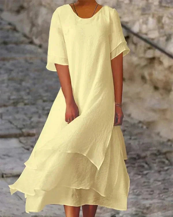 Valenzora | Lightweight cotton summer dress for elegant appearances