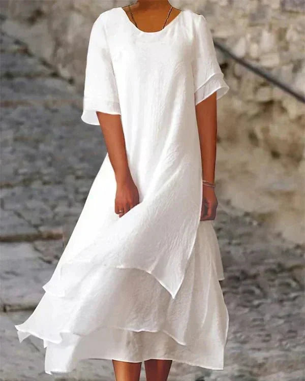 Valenzora | Lightweight cotton summer dress for elegant appearances