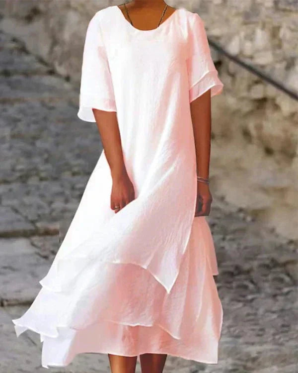 Valenzora | Lightweight cotton summer dress for elegant appearances