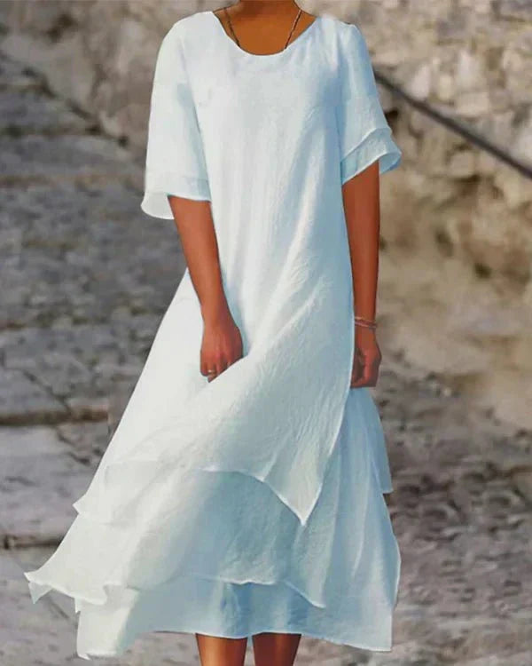 Valenzora | Lightweight cotton summer dress for elegant appearances