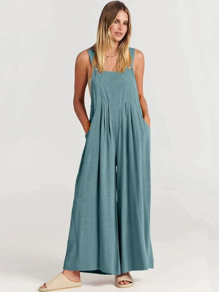 Valenzora | BreezyChic Wide-cut Jumpsuit