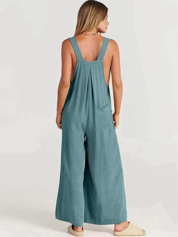 Valenzora | BreezyChic Wide-cut Jumpsuit