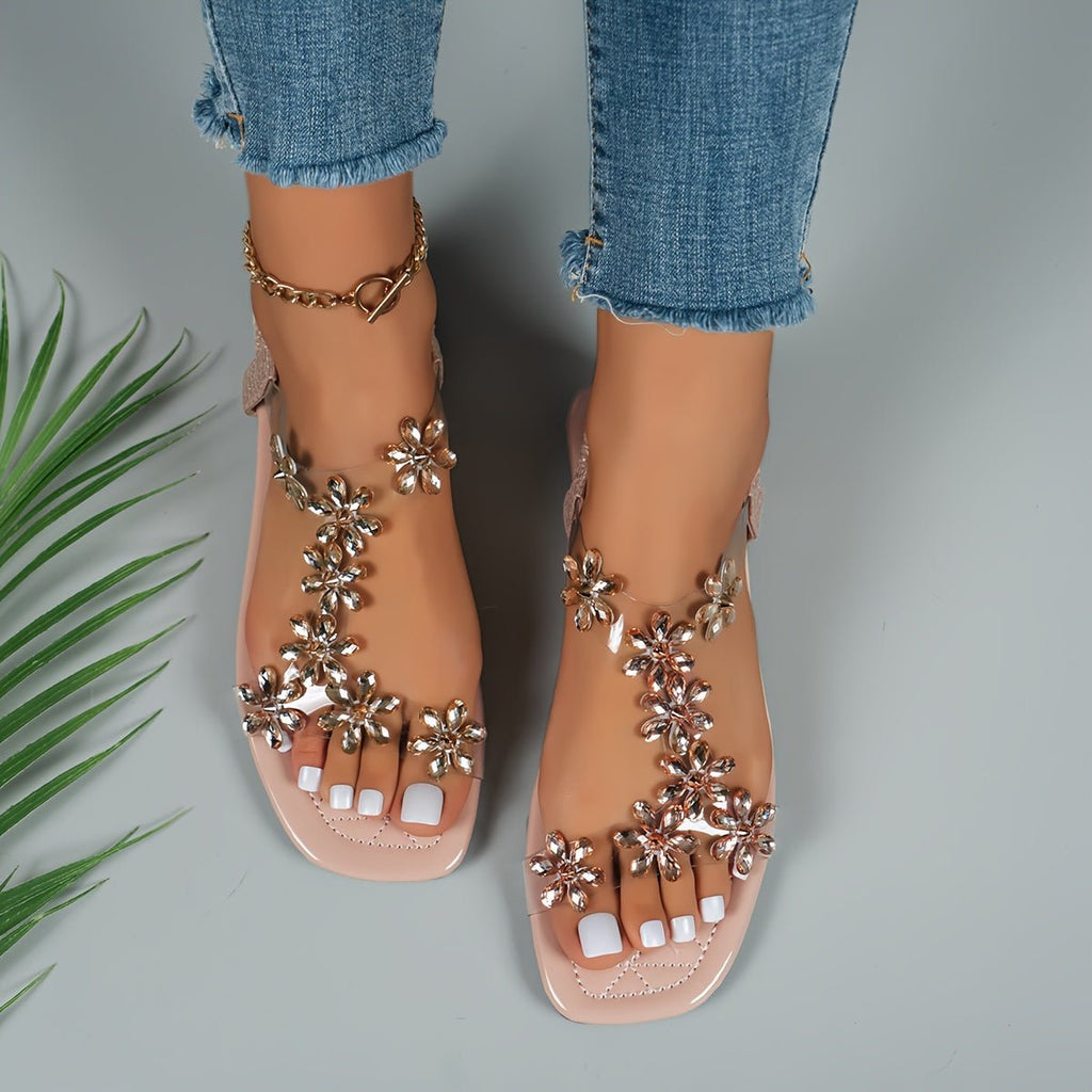 Valenzora | Sparkling rhinestone sandals
