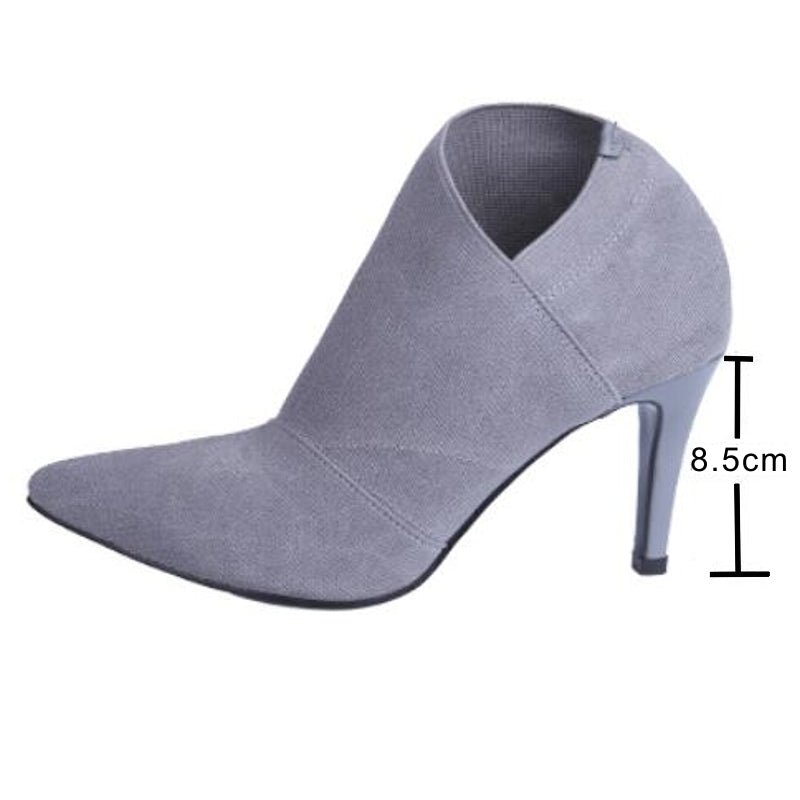 Valenzora | Women's shoes for teenagers, 8.5 cm heel height, boot material