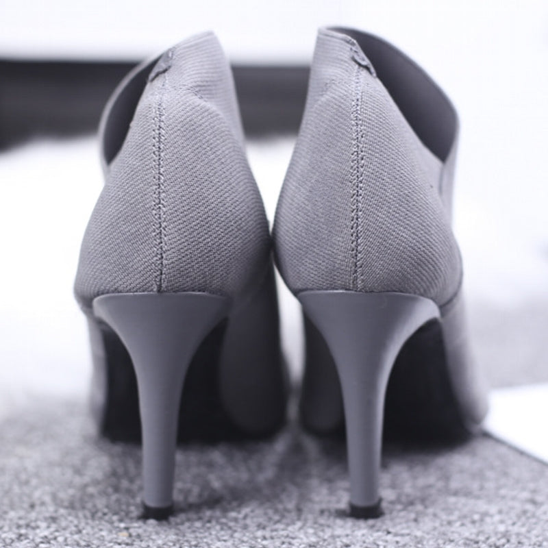 Valenzora | Women's shoes for teenagers, 8.5 cm heel height, boot material