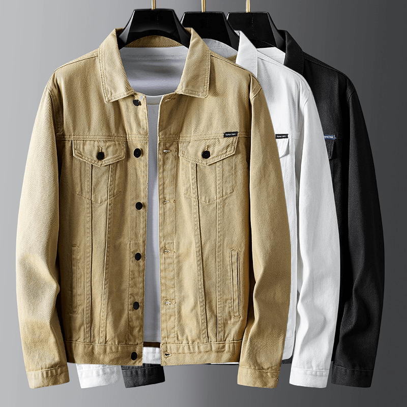 Valenzora | Denim jacket, classic button-up, chest and welt pockets, robust casual wear