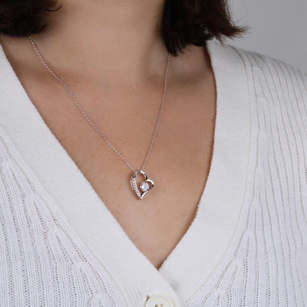 Valenzora | Women's Heart Pendant in White and Yellow Gold