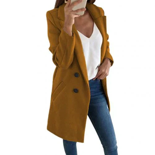 Valenzora | Elegant long blazer coat