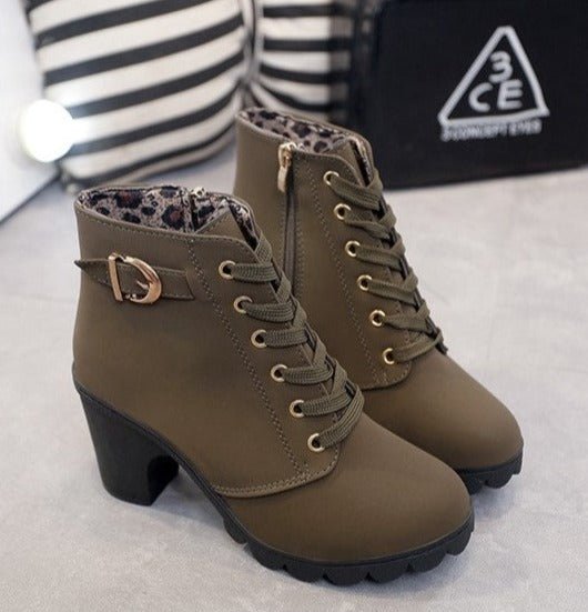 Ava - Lace-up ankle boots to spice up your autumn outfit