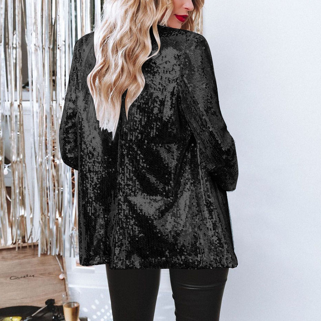 Valenzora | Stylische Winter Chic Glitzer-Blazer für Damen