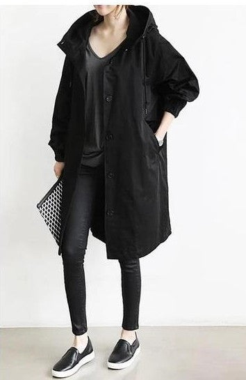 Valenzora | Trench coat with hood