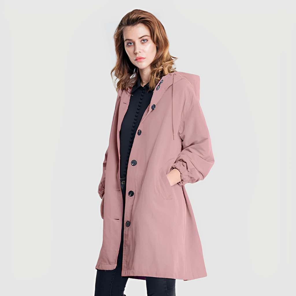 Valenzora | Stylish waterproof rain jacket with