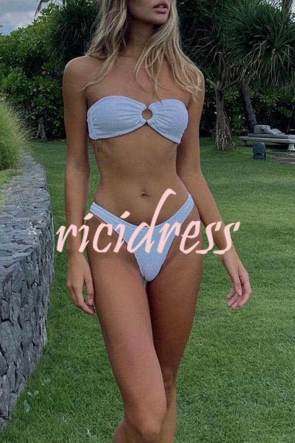 Valenzora bandeau bikini with a ring neckline