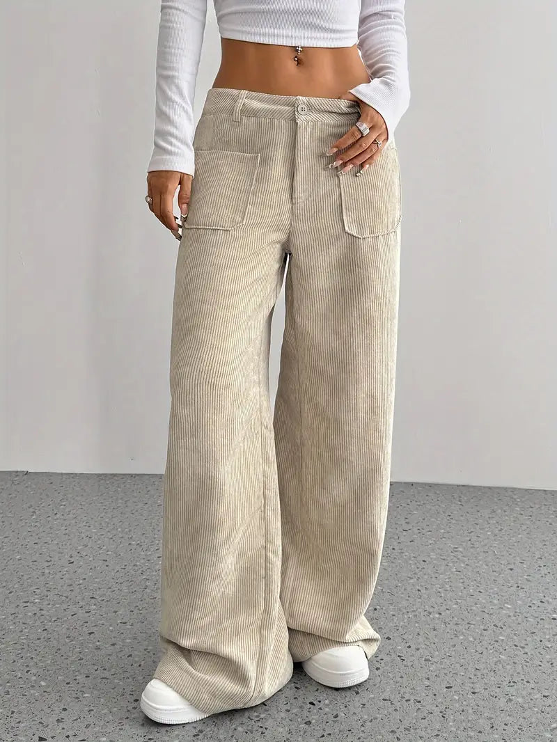 Valenzora | Weite Cordhose für Damen