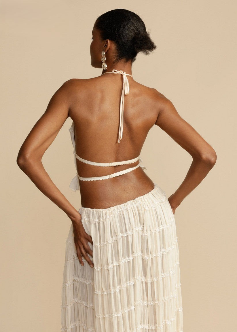 Valenzora | Choker top and skirt set