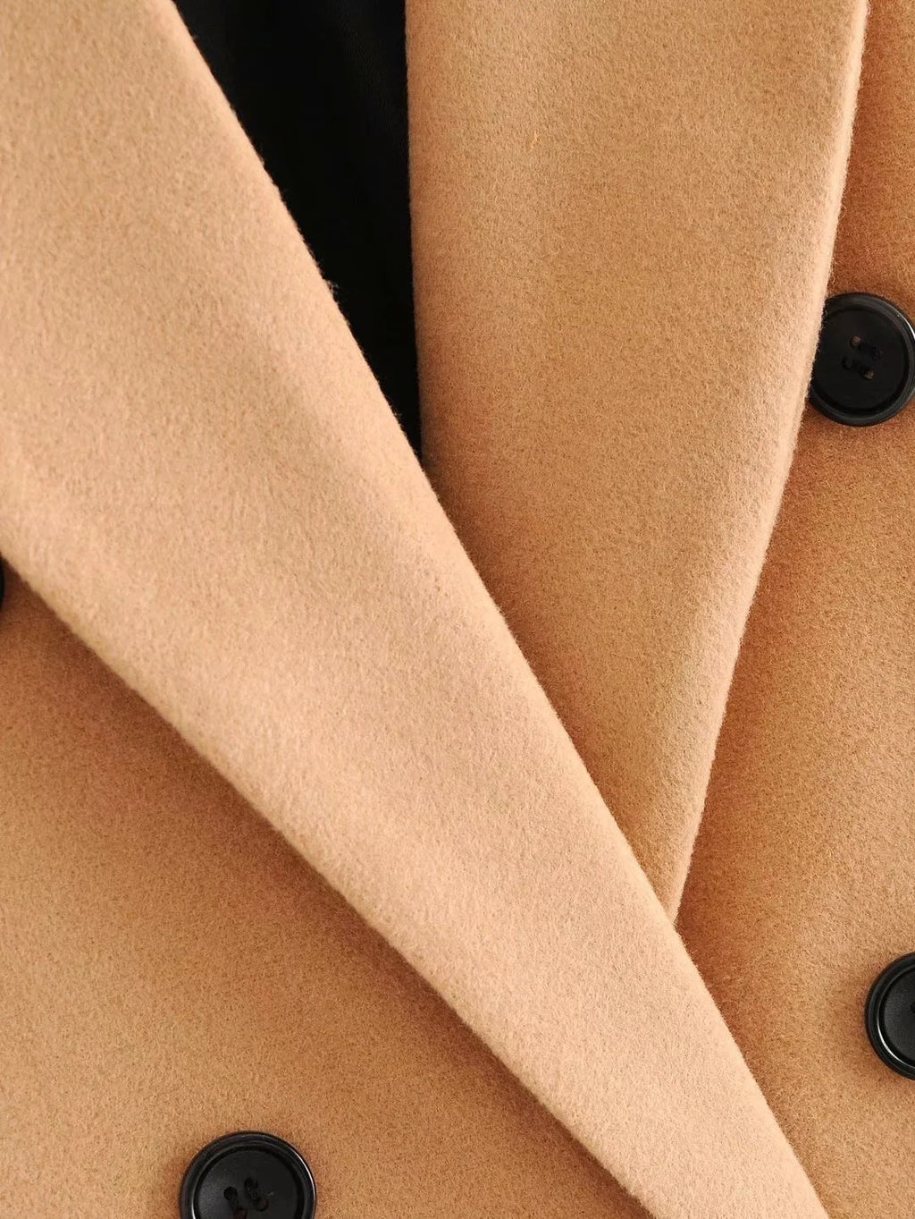 Valenzora | Double-breasted jacket with hood