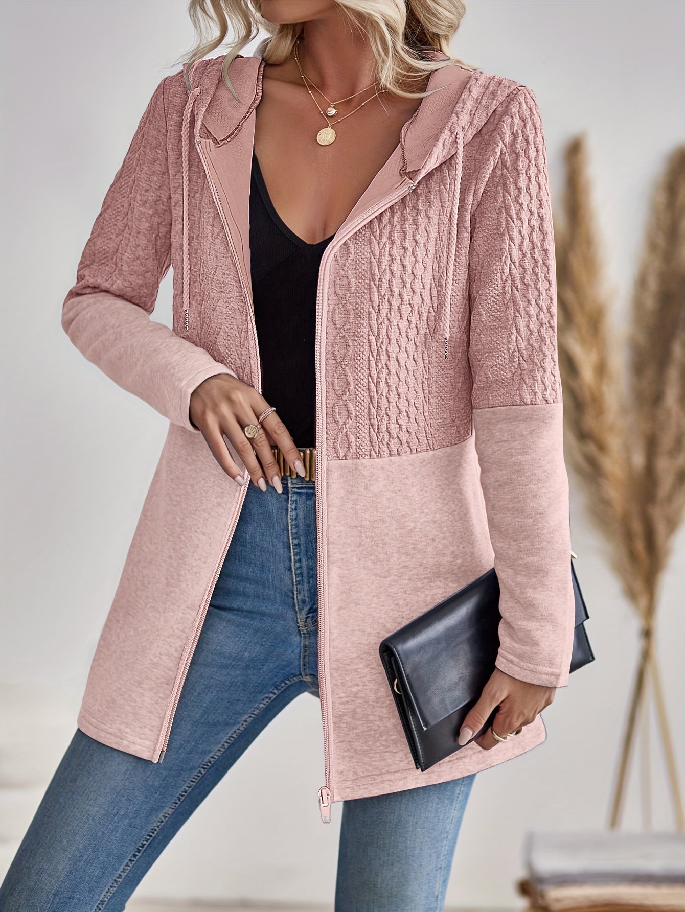 Valenzora | Damen-Kapuzenpullover mit Reißverschluss