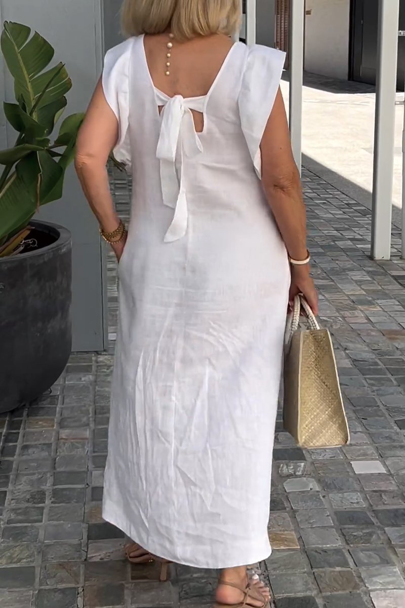 Valenzora | Casual dress made of cotton and linen