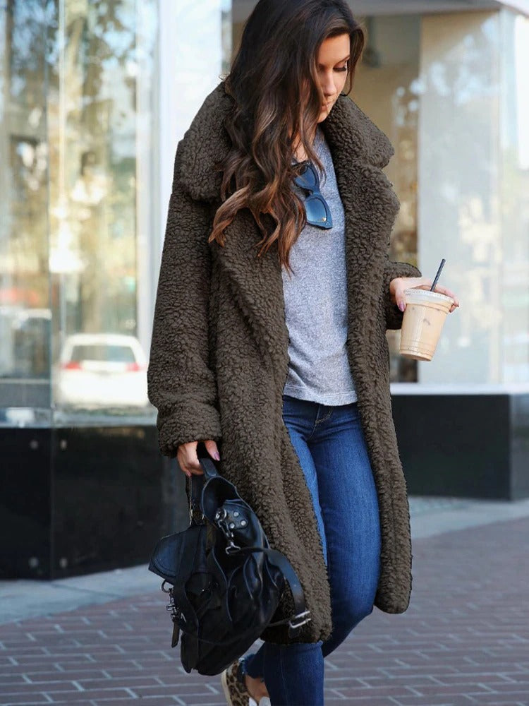 Teddyfellmantel-Tasche